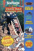 SIX FLAGS OFFICIAL PARK MAP & GUIDE 2000 #1F 